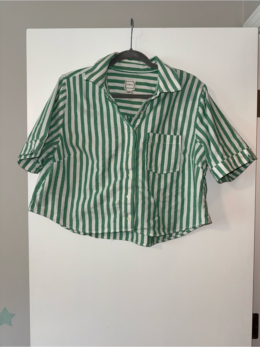 Maeve Merritt Short Sleeve Cropped top